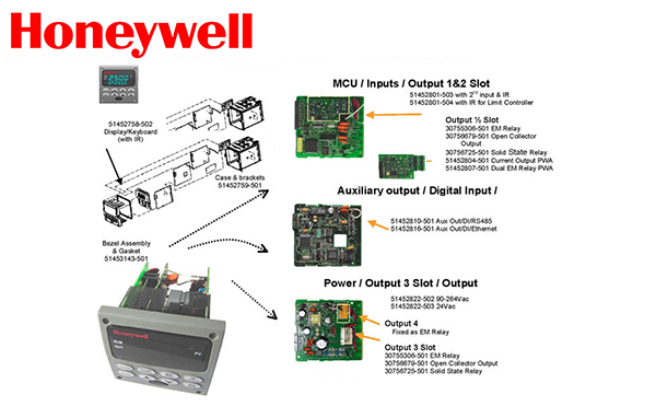 Honeywell spare parts Models Components Control board card