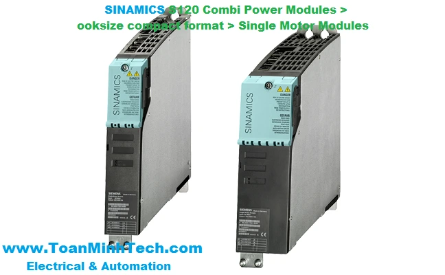 Thông tin chi tiết về sản phẩm SINAMICS S120 built-in units - Booksize format - Single Motor Modules in booksize compact format của SIEMENS