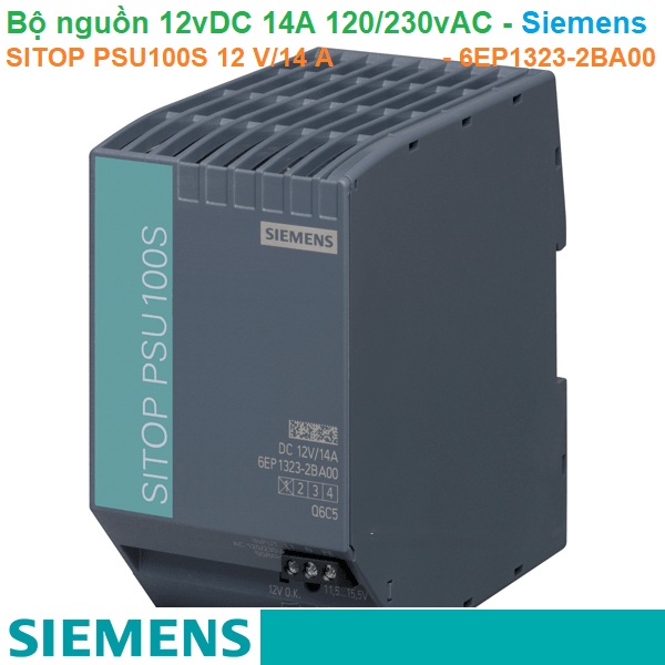 Bộ nguồn 12vDC 14A 1AC 120/230V - Siemens - SITOP PSU100S 12 V/14 A - 6EP1323-2BA00