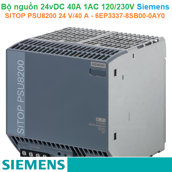 Bộ nguồn 24vDC 40A 1AC 120/230V - Siemens - SITOP PSU8200 24 V/40 A - 6EP3337-8SB00-0AY0