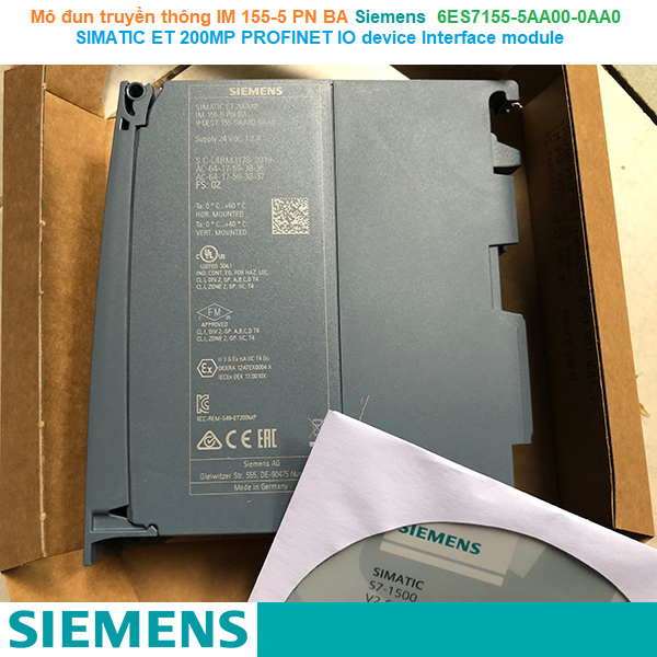 Siemens 6ES7155-5AA00-0AA0 Interface module IM 155-5 PN BA - Mô đun truyền thông 