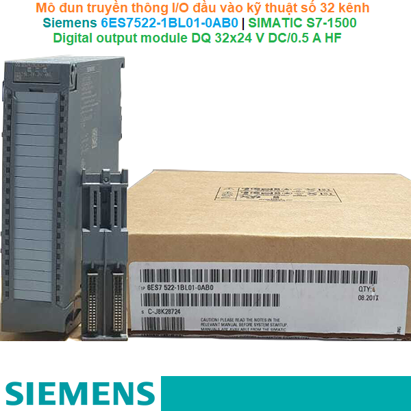 Siemens 6ES7522-1BL01-0AB0 | SIMATIC S7-1500 digital output module DQ 32x24 V DC/0.5 A HF