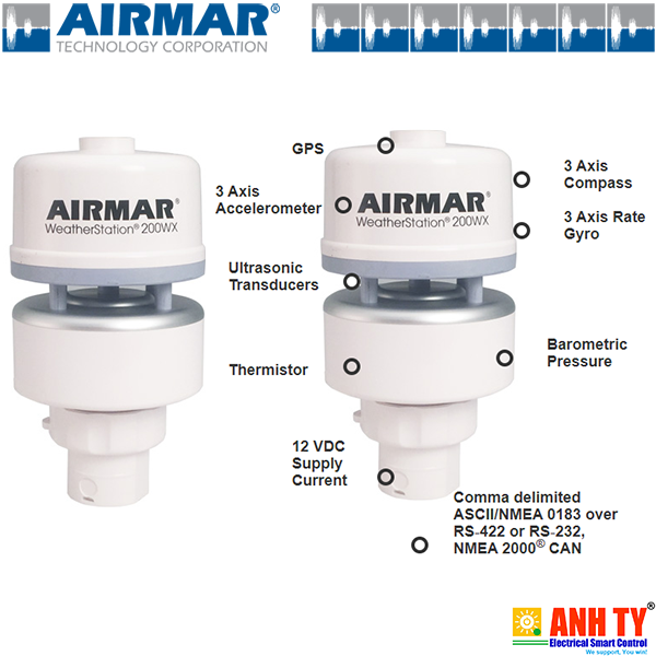 Airmar 200WX-IPX7 | WeatherStation® Instrument -Thiết bị Quan trắc-Giám sát thời tiết cho thiết bị trôi nổi tự hành