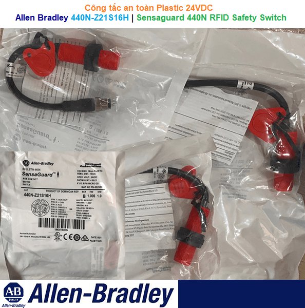Allen Bradley 440N-Z21S16H | Guardmaster Sensaguard 440N RFID Safety Switch -Công tắc an toàn Plastic 24VDC