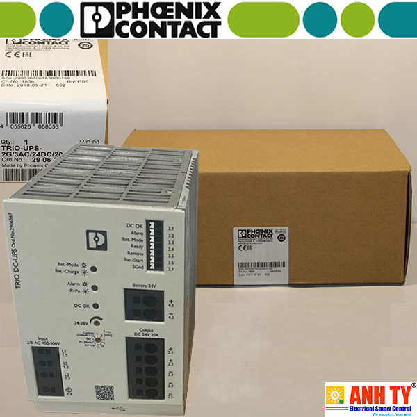Bộ lưu điện UPS 3AC 24DC 5A Phoenix Contact TRIO-UPS-2G/3AC/24DC/20 - 2906367