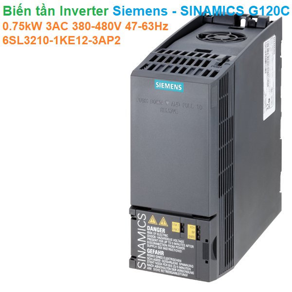 Biến tần Inverter Siemens - SINAMICS G120C 0.75kW 3AC 380-480V 47-63Hz - 6SL3210-1KE12-3AP2