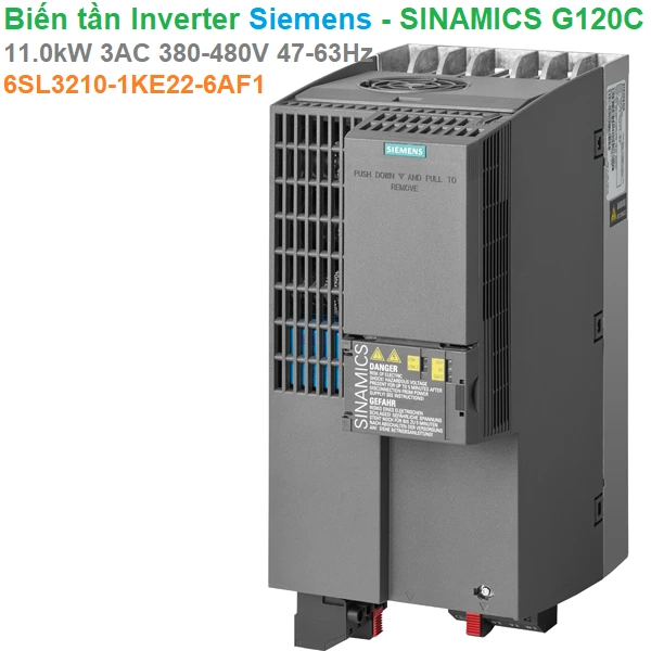 Biến tần Inverter Siemens - SINAMICS G120C 11.0kW 3AC 380-480V 47-63Hz - 6SL3210-1KE22-6AF1