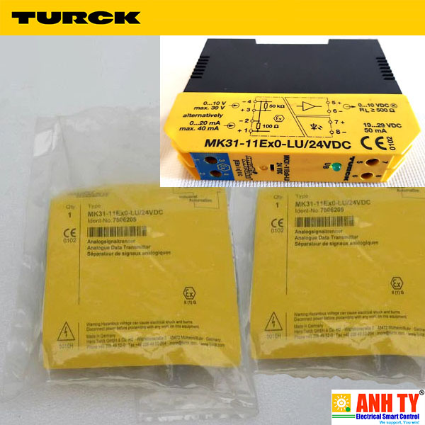 Bộ cách ly tín hiệu analog Turck MK31-11EX0-LU/24VDC | 7506205
