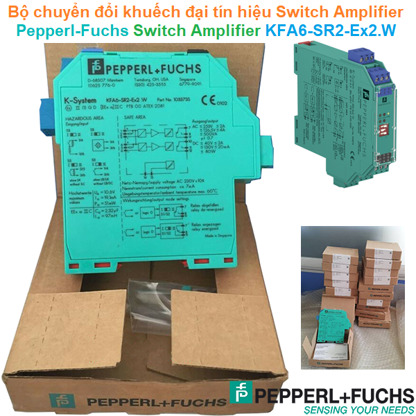 Bộ chuyển đổi khuếch đại tín hiệu Switch Amplifier - Pepperl-Fuchs - Switch Amplifier KFA6-SR2-Ex2.W