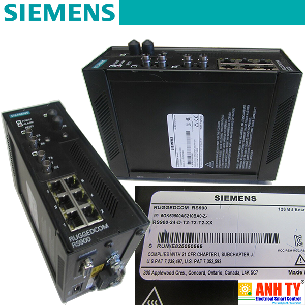 Bộ chuyển mạch Ethernet Siemens 6GK6090-0AS21-0BA0-Z A05+B03+W00