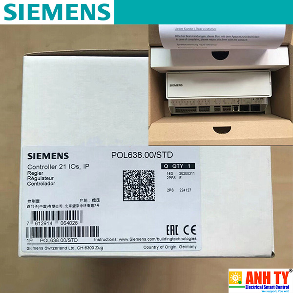 Bộ điều khiển HVAC Climatix Siemens POL638.00/STD