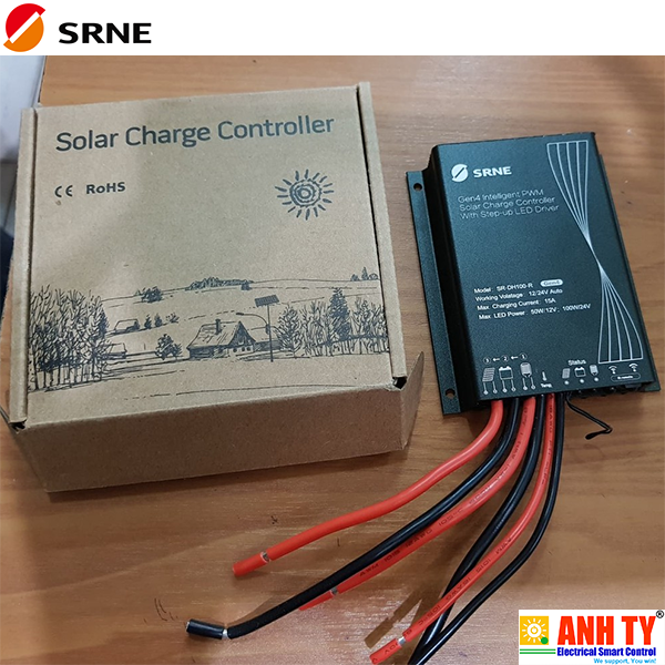 SRNE SR-DH100 | Bộ điều khiển đèn đường LED solar PWM
