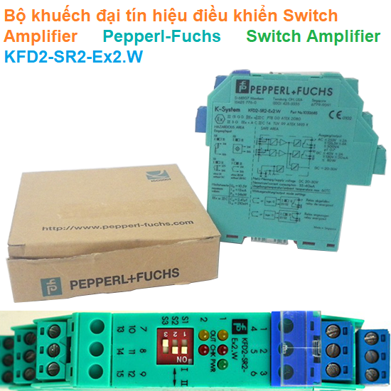 Bộ khuếch đại tín hiệu Switch Amplifier - Pepperl-Fuchs - Switch Amplifier KFD2-SR2-Ex2.W