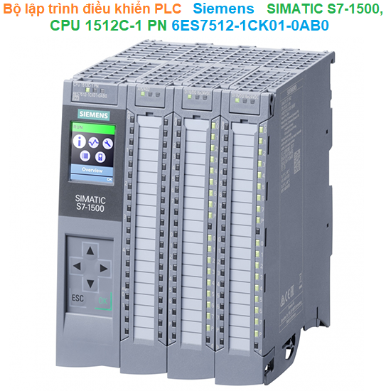 Bộ lập trình điều khiển PLC - Siemens - SIMATIC S7-1500, CPU 1512C-1 PN 6ES7512-1CK01-0AB0