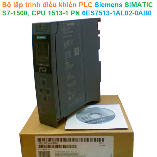 Bộ lập trình điều khiển PLC - Siemens - SIMATIC S7-1500, CPU 1513-1 PN 6ES7513-1AL02-0AB0