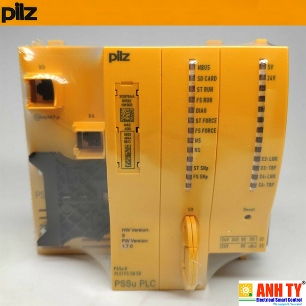 Bộ lập trình điều khiển PLC an toàn Pilz PSSu H PLC1 FS SN SD M12-R | 315071