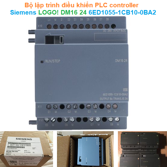Bộ lập trình điều khiển PLC controller - Siemens - LOGO! DM16 24 6ED1055-1CB10-0BA2