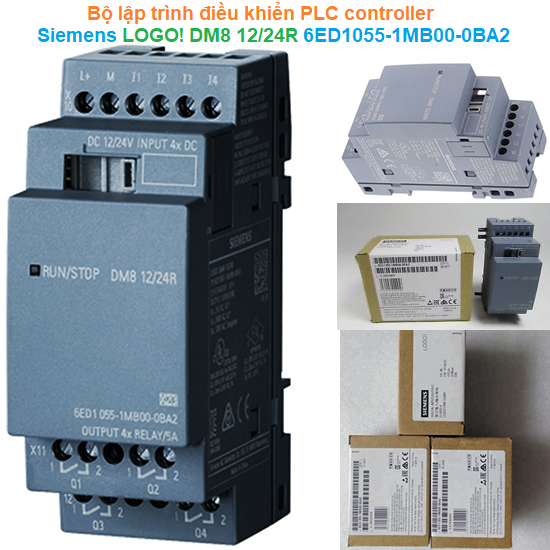 Bộ lập trình điều khiển PLC controller - Siemens - LOGO! DM8 12/24R 6ED1055-1MB00-0BA2