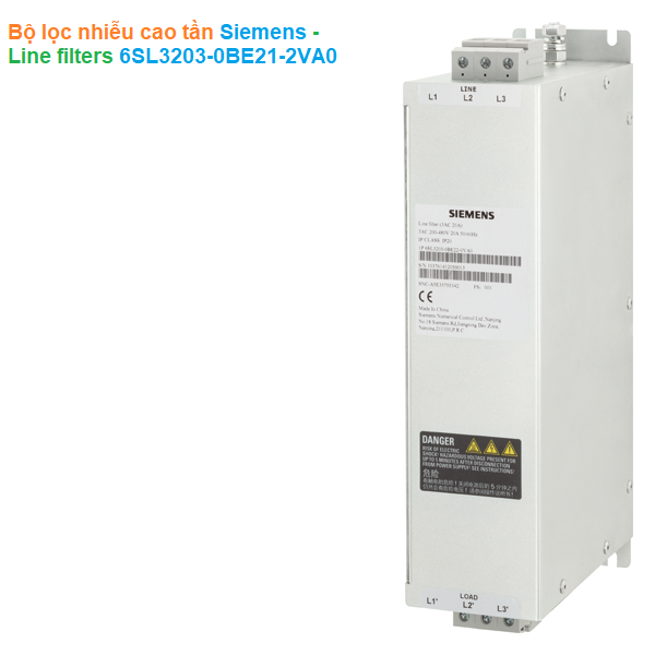 Bộ lọc dòng cho biến tần Siemens - Line filters 6SL3203-0BE21-2VA0