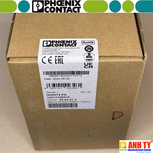 Bộ nguồn 1AC 110VDC 4A Phoenix Contact QUINT4-PS/1AC/110DC/4 - 2904613
