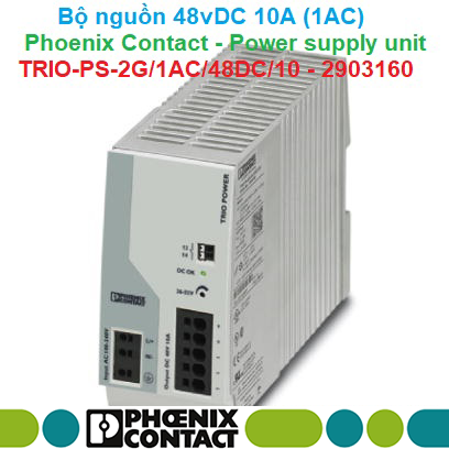 Bộ nguồn 48vDC 10A (1AC) - Phoenix Contact - Power supply unit - TRIO-PS-2G/1AC/48DC/10 - 2903160