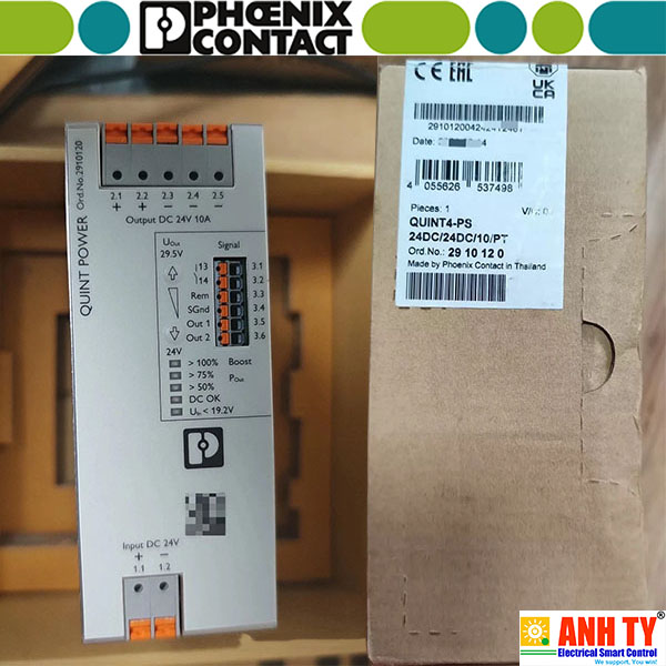 Bộ ổn áp DC/DC 24V 10A Phoenix Contact QUINT4-PS/24DC/24DC/10/PT - 2910120