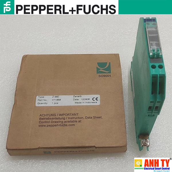 Bộ rào cản Áp-Dòng Pepperl-Fuchs Zener Barrier Z960 | 71858