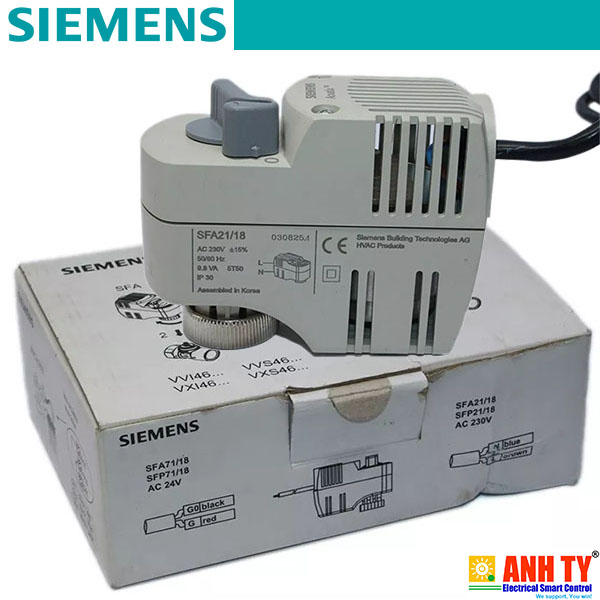 Bộ truyền động Siemens SFA71/18 | 200N 2.5mm AC24V 2P