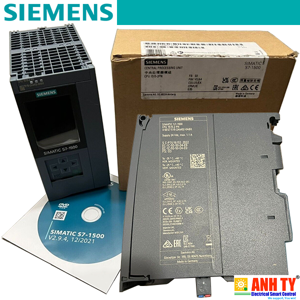 Bộ xử lý trung tâm Siemens 6ES7515-2AM02-0AB0 | S7-1500 CPU 1515-2 PN Central processing unit