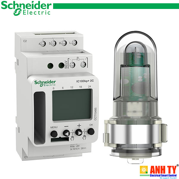 Cảm biến ánh sáng thông minh Schneider CCT15495 | Acti 9 IC100kp+ 2C 1 - 99000 lux Cảm biến ánh sáng thông minh Schneider CCT15495 | Acti 9 IC100kp+ 2C 1 - 99000 lux
