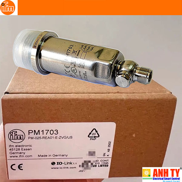 Cảm biến áp suất -1...25 bar IFM PM1703 | PM-025-REA01-E-ZVG/US