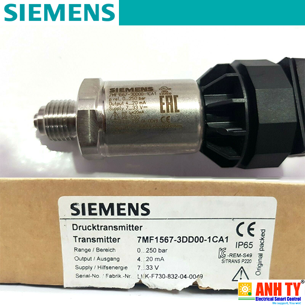 Cảm biến áp suất  250bar G1/4 4-20mA 2-Wire Siemens 7MF1567-3DD00-1CA1