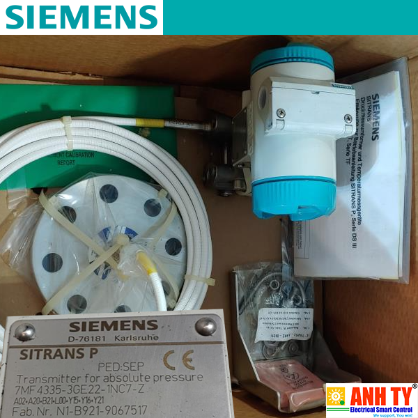 Cảm biến áp suất Siemens 7MF4335-3GE22-1NC7-Z A02 A20 B21 L00 Y15 Y16 Y21