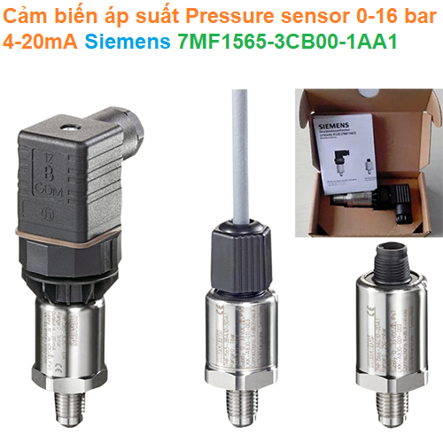Cảm biến áp suất Pressure sensor 0-16 bar 4-20mA - Siemens - 7MF1565-3CB00-1AA1