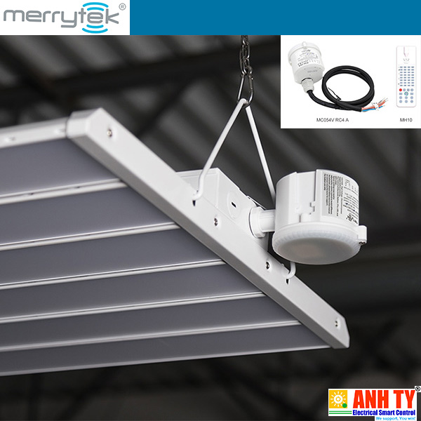 Cảm biến chuyển động chỉnh độ sáng đèn cao 15m cho Kho-Xưởng -Compact dimmable motion sensor | Merrytek MC054V RC 4 A/C/D