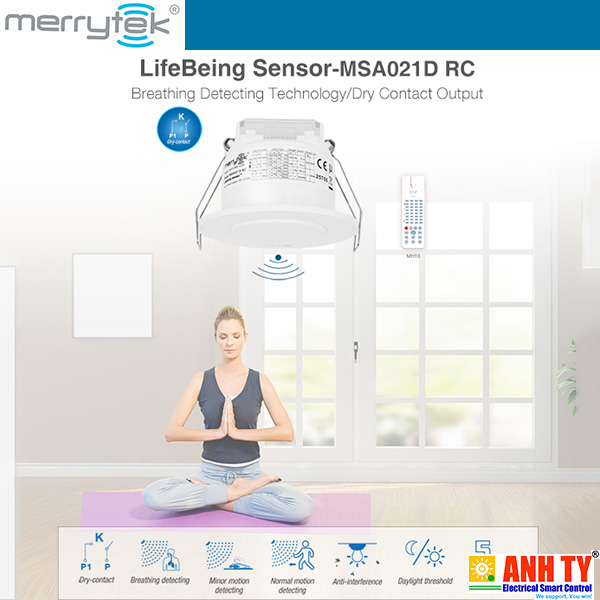 Cảm biến phát hiện người qua hơi thở Merrytek MSA021D-RC