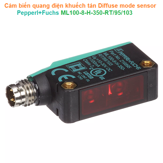 Cảm biến quang điện khuếch tán Diffuse mode sensor - Pepperl+Fuchs - ML100-8-H-350-RT/95/103