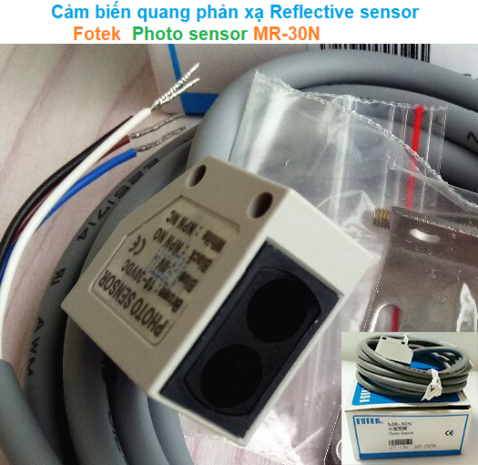 Cảm biến quang phản xạ Reflective sensor - Fotek - Photo sensor MR-30N