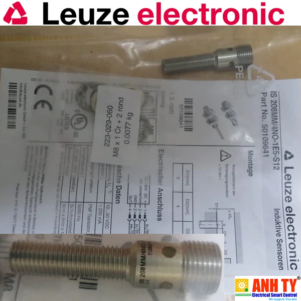 Cảm biến tiệm cận cảm ứng Leuze IS 208MM/4NO-1E5-S12 | 50109641