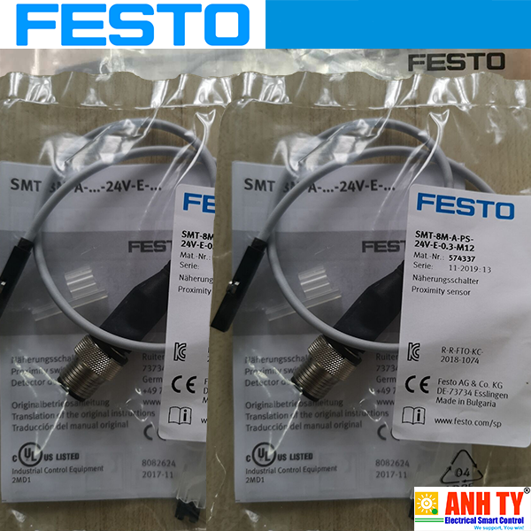 Cảm biến tiệm cận từ Festo SMT-8M-A-PS-24V-E-0,3-M12 | 574337