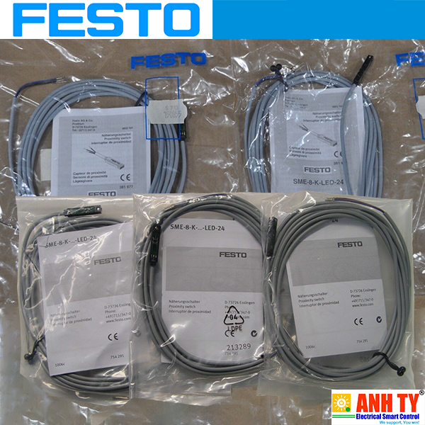 Cảm biến tiệm cận từ NO Cáp 3-wire 2.5m Festo SME-8-K-LED-24  | 150855