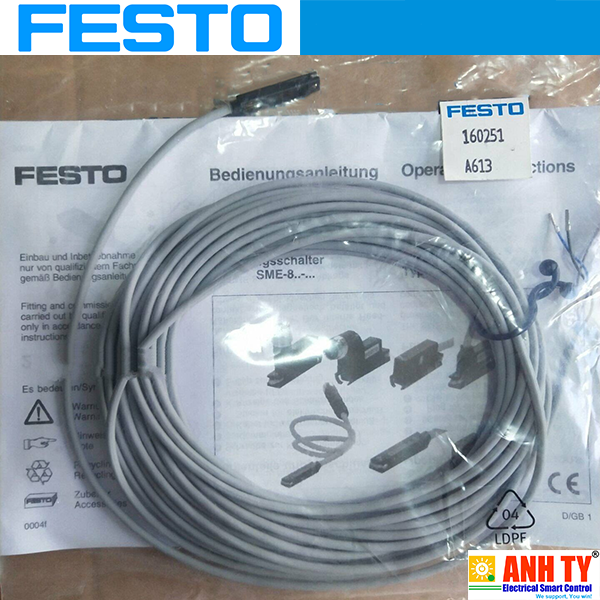 Cảm biến tiệm cận từ tính Festo SME-8-O-K-LED-24 | 160251
