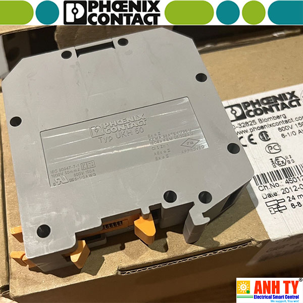 Cầu đấu nối điện 1000V 150A 16-70mm2 Screw Phoenix Contact UKH 50 | 3009118