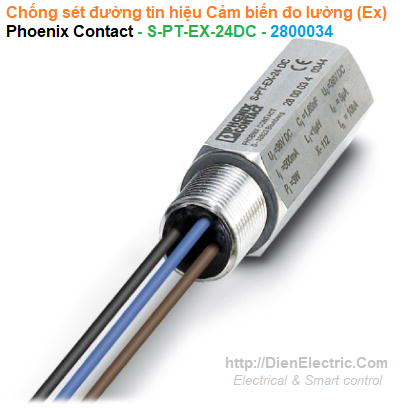 Chống sét lan truyền đường tín hiệu Cảm biến đo lường (Ex) - Phoenix Contact - S-PT-EX-24DC - 2800034