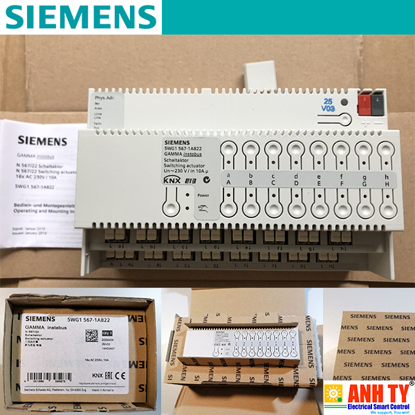 Công tắc truyền động Siemens N 567/22 | 5WG1567-1AB22