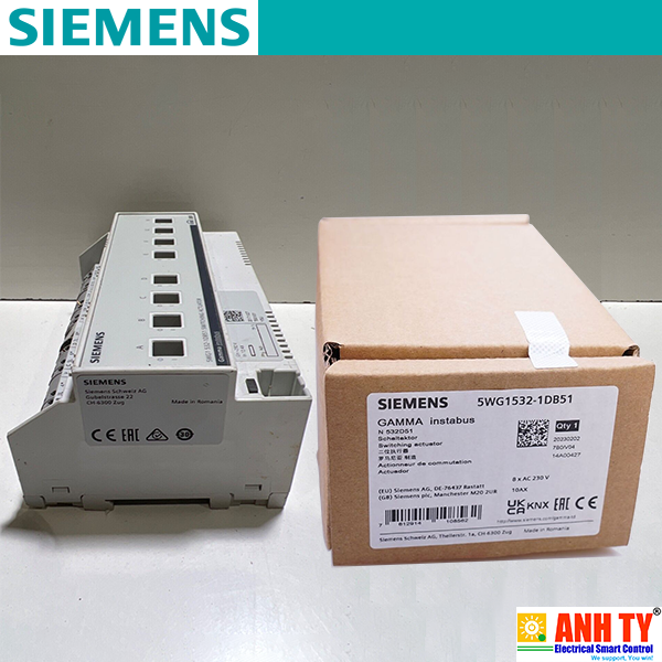 Công tắc truyền động 8xAC230V 10AX C-Lo Siemens N 532D51 | 5WG1532-1DB51