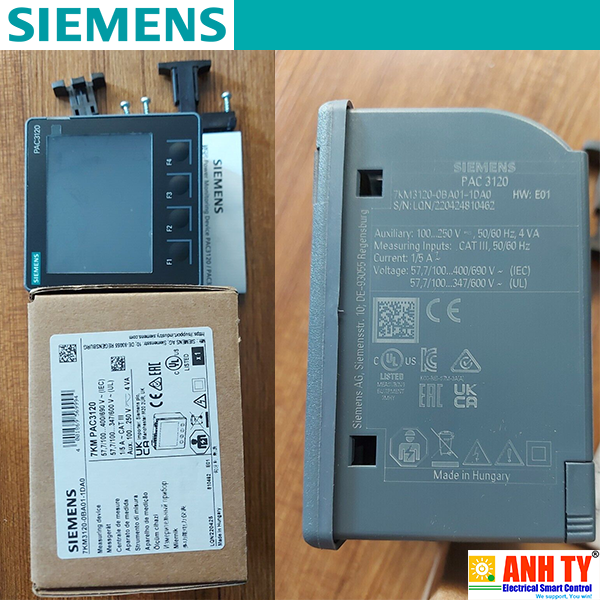 Đồng hồ điện đa năng 100-250V AC/DC 96x96 Siemens 7KM3120-0BA01-1DA0