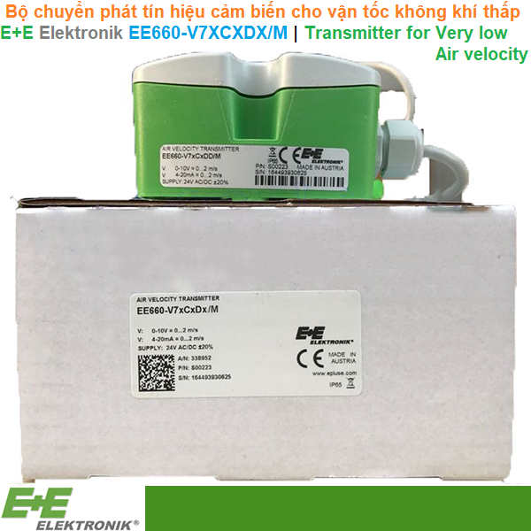 E+E Elektronik EE660-V7XCXDX/M | Transmitter for Very Low Air Velocity -Bộ chuyển phát tín hiệu cảm biến cho vận tốc không khí thấp