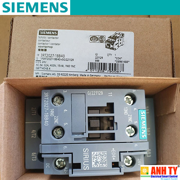 Khởi động từ Siemens 3RT2027-1BB40