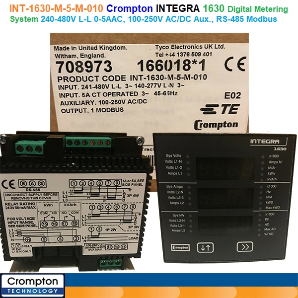 INT-1630-M-5-M-010 Crompton INTEGRA 1630 Digital power meter
